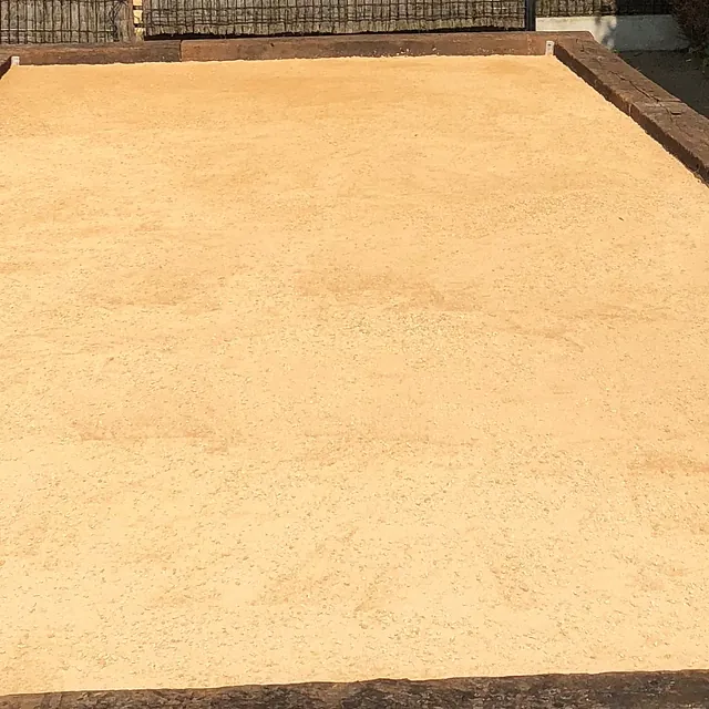 création d'un terrain de pétanque